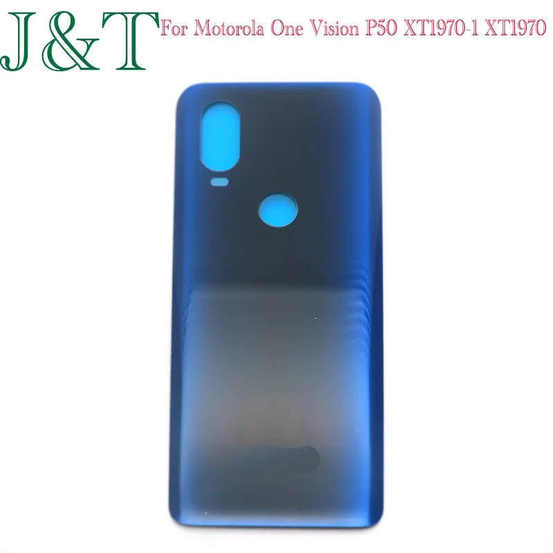 New For Motorola One Vision P50 XT1970-1 XT1970 Battery Back Cover Rear Back Door Glass Battery Housing Case One Vision P50