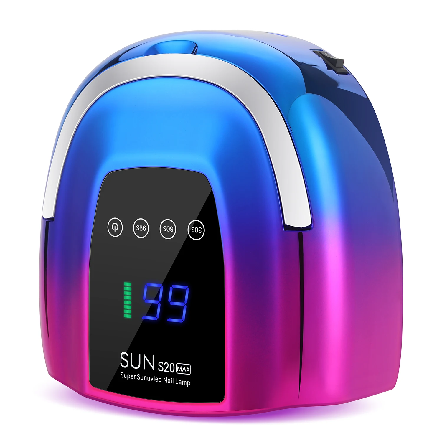 200 W oplaadbare UV LED-nagellamp Draadloze nageldroger met 3 timerinstellingen en slimme sensor voor thuis en salon om alle gel te uitharden