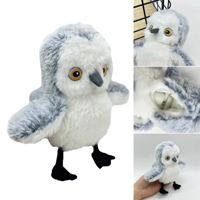 Interactive Cat Toys Rechargeable Chirping Flapping Bird Touch Activated Kitten Plush Toys Exercise toy indoor pet supplies