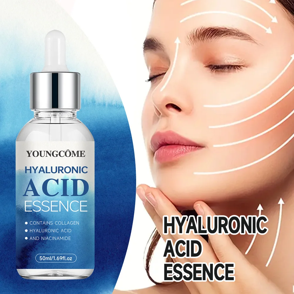 YOUNGCOME Moisturizing Brightning Vitamin C Hyaluronic Acid Facial Serum Shrink Pores Fade Fine Lines Firming Face Serum