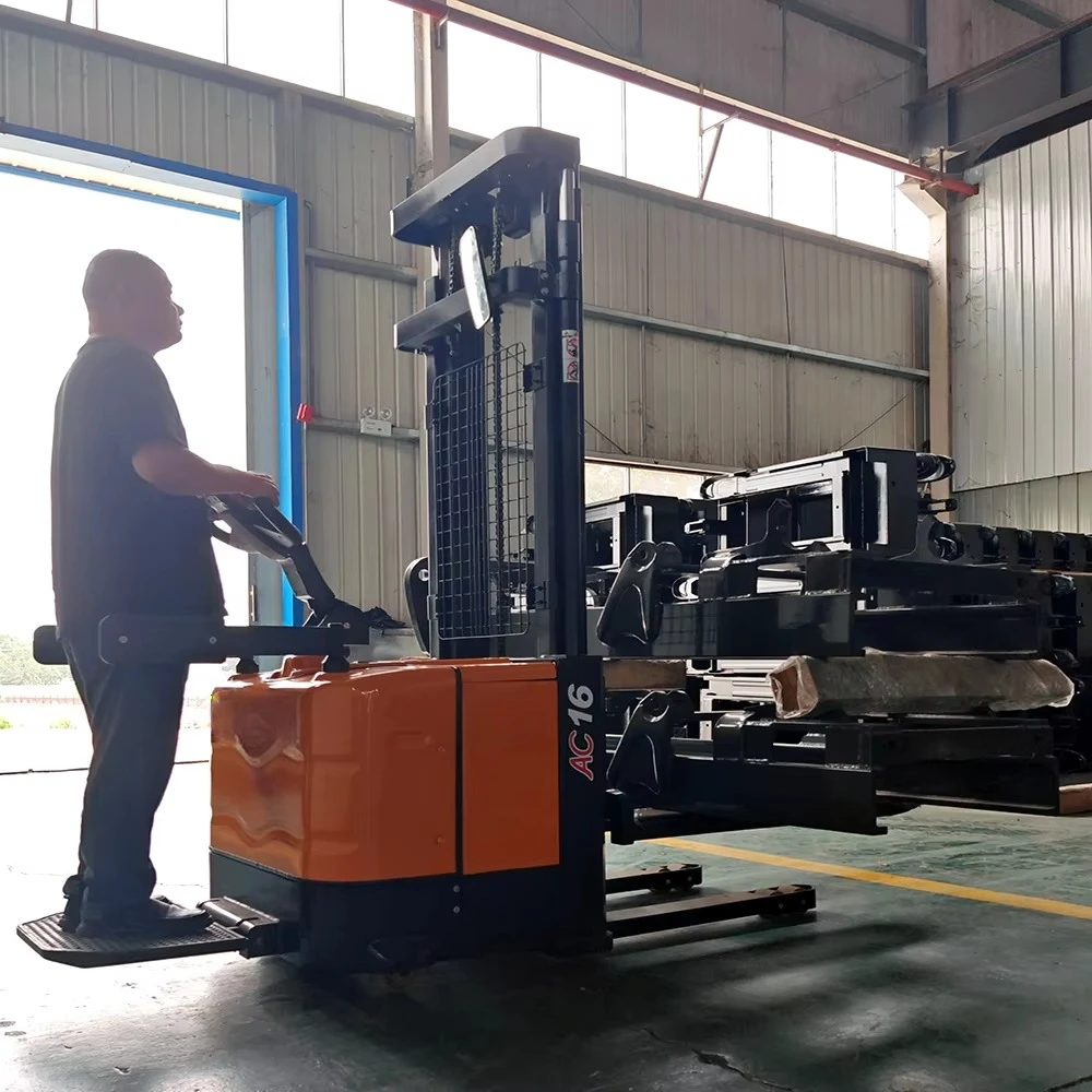 Compact 0.75 Ton Electric Pallet Stacker 2000mm Lift Height for Auto Repair Shops and Industrial Maintenance