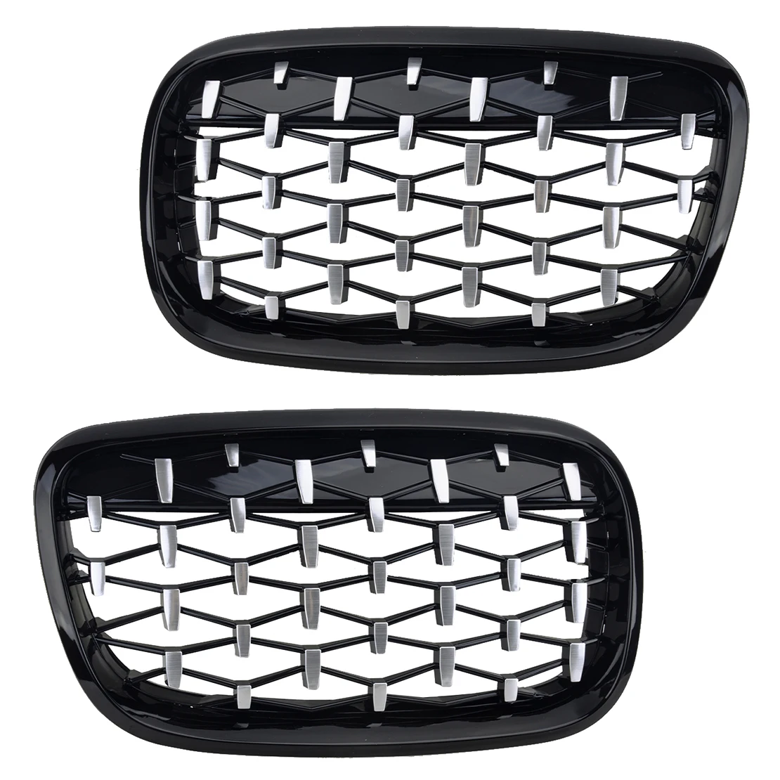 

51137305590 51137157687 51137157688 1 Pair Front Kidney Grille Diamond Grill 51137305589 Fit for BMW X5 E70 X6 E71 Hybrid E72