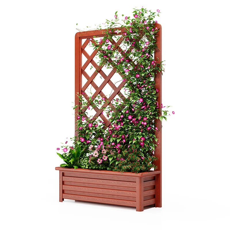 

Aluminum alloy, climbing vine flower box, outdoor courtyard fence, balcony outdoor fence
