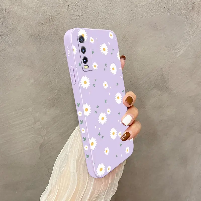 Deciduous Daisies Case For VIVO Y20 Y20i Y20S Y30 Y33T Y35 Y22 Y11 Y12i Y12 Y12S Y15 Y21 Y21T V25 V23 V23E V21 V20 S1 Pro 5G