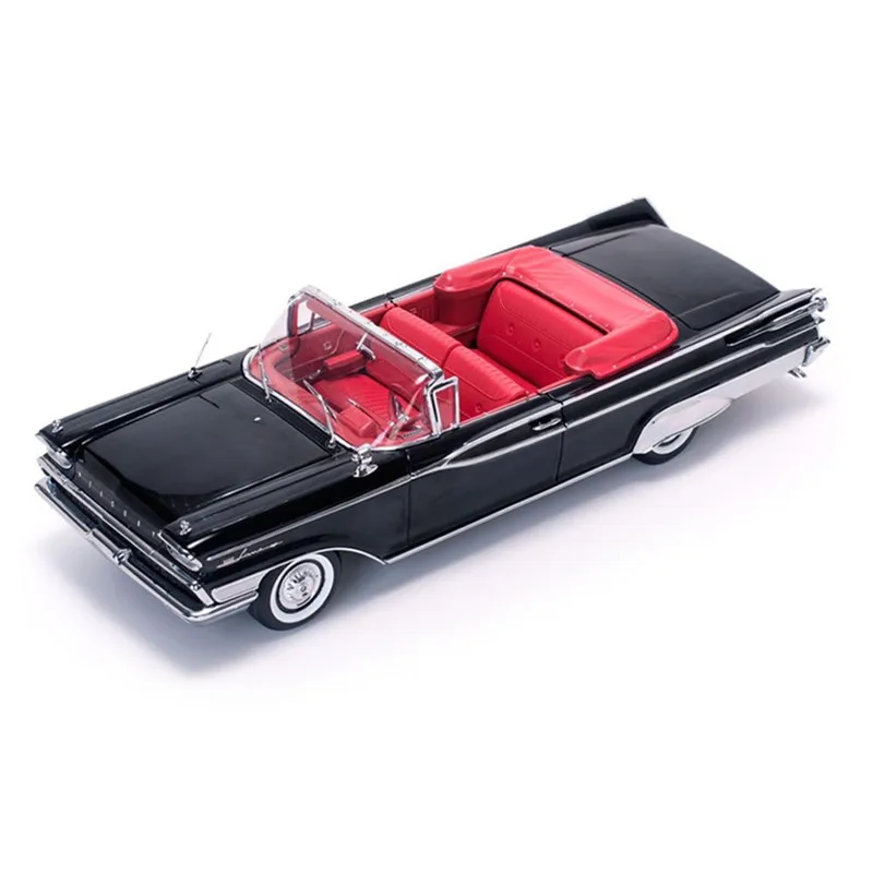 1/18 Scale Model Mercury Parklane Black Retro Car Metal Diecast Alloy Toys Vintage Vehicle Collection Display Gift For Fan Adult