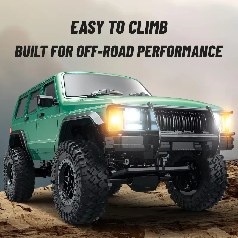 

JJRC C8809 1:18 Full Scale RC Simulation Jeep Model 2.4G 4WD RC Car Motor Climbing Off-Road Model Car Toys for Kids Adult