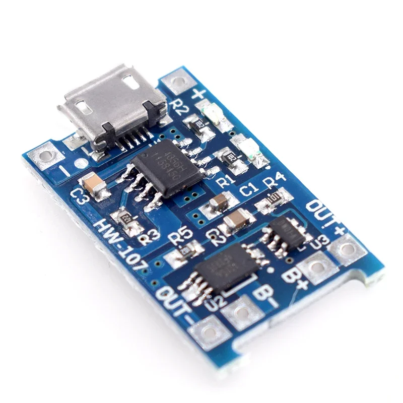 20pcs TP4056 1A 5V Lithium Battery Charging Board Module Mini USB Micro USB Type-c Interface 18650 Charging Protection 2-in-1