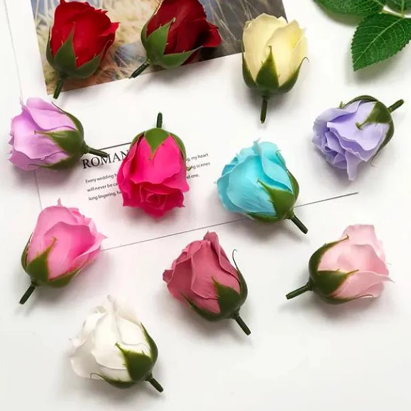 

Spilewka 8pcs Artificial Roses Soap Eternal Flowers Wedding Wall Home Decoration Holiday Party Diy Gift Box Bride Bouquet