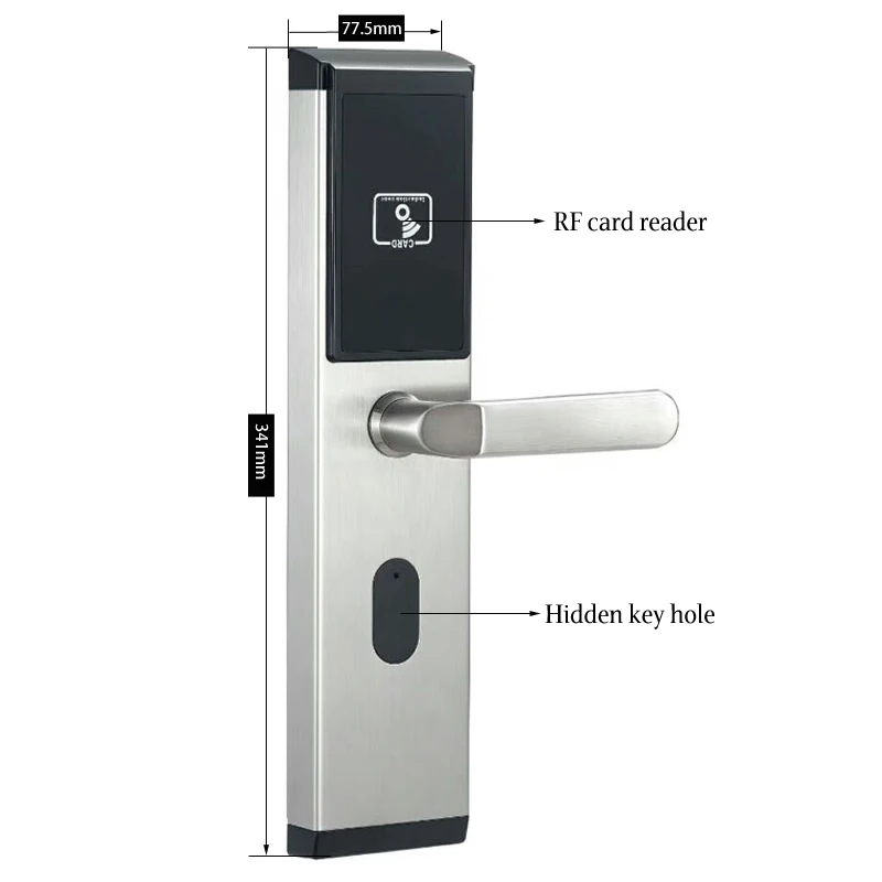 Porta de aço do ajuste residencial dos fechamentos keyless do acesso do cartão de entrada da porta eletrônica/porta anti-roubo