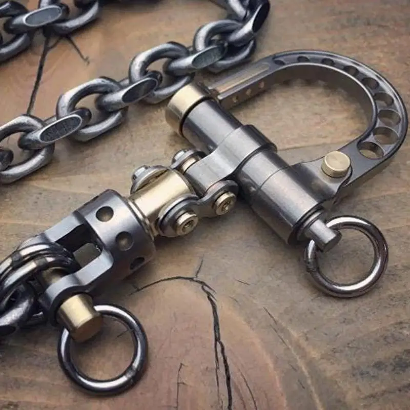 Keychain Bolt Carabiner Symbolic Plastic Holder Necklace Convertible Jewelry Automotive Holder Decoration
