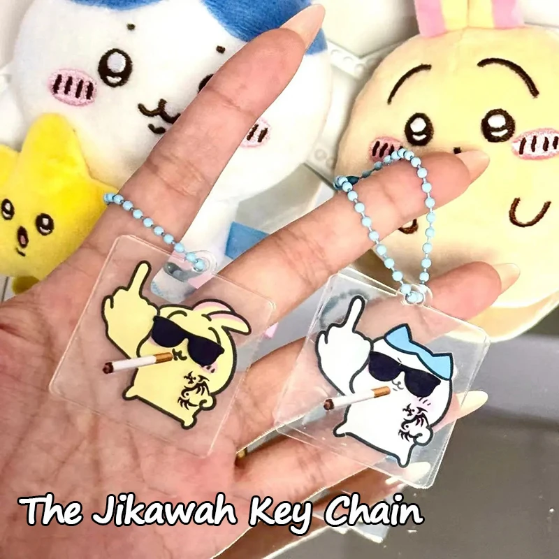 Acrylic Cartoon Keychains Cute Usagi Hachiware Figure Anime Keyring Backpack Pendant Decoration Keychain Accessories Key Chains