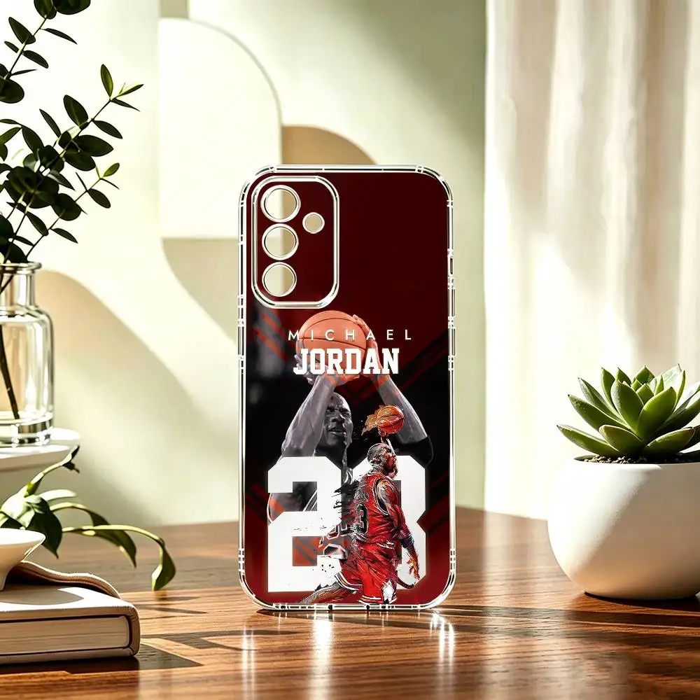 M-michael J-jordan basketball god lengend Basic Phone Case For Samsung A71, A70, A52, A51, A40, A30, A20 Transparent Cover