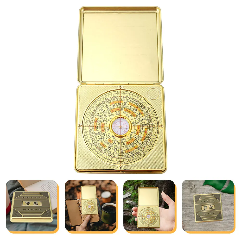 

Divination Compass 14 5cm Feng Shui Luopan Brass Precision Instrument Retro Chinese Design Decorative Accessories I Ching