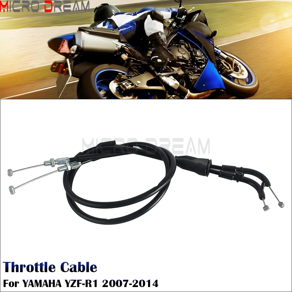 

Для Yamaha YZF-R1 YZF R1 2007-14 73 см плетеный трос дроссельной заслонки из нержавеющей стали мотоцикл 730 мм провода дроссельной заслонки оригинальная замена