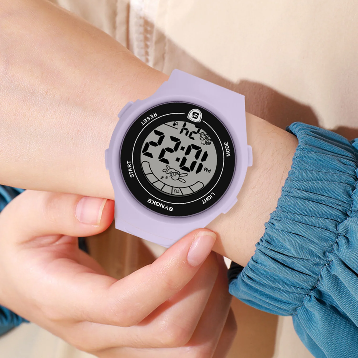 Reloj digital para niños y niñas Relojes deportivos Despertador Cronómetro Reloj impermeable para niños