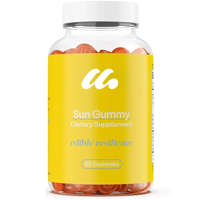 

Antioxidant sun gummies, orange pineapple flavor, fern extract supplement - promotes collagen production, vitamin C, selenium