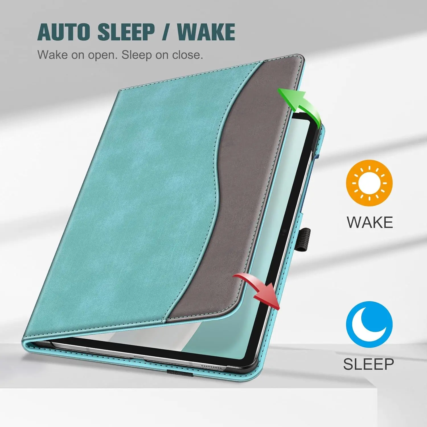 Case for Samsung Galaxy Tab A9+ A9Plus 11 Inch/Tab A9 8.7 Inch,A8 10.5 Viewing Protective Cover with Pocket Sleep/Wake