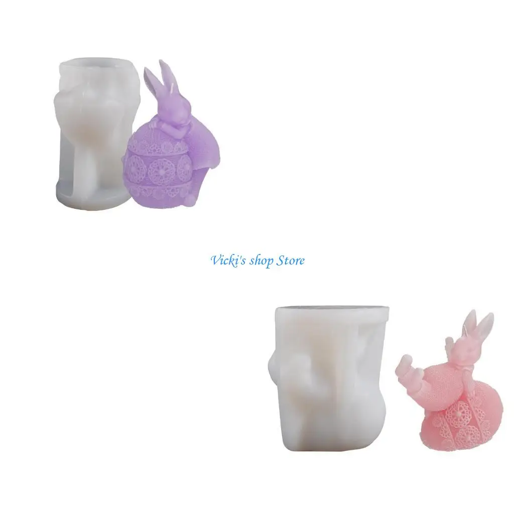 

Egg Rabbit Resin Mold Mold for Candle Making Plaster Cement Epoxy Mold