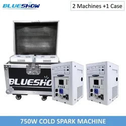 750w Cold Spark Machine Flight case Ti Powder DMX Firework Machine Remote Cold Fireworks Fountain Stage Spark Machine