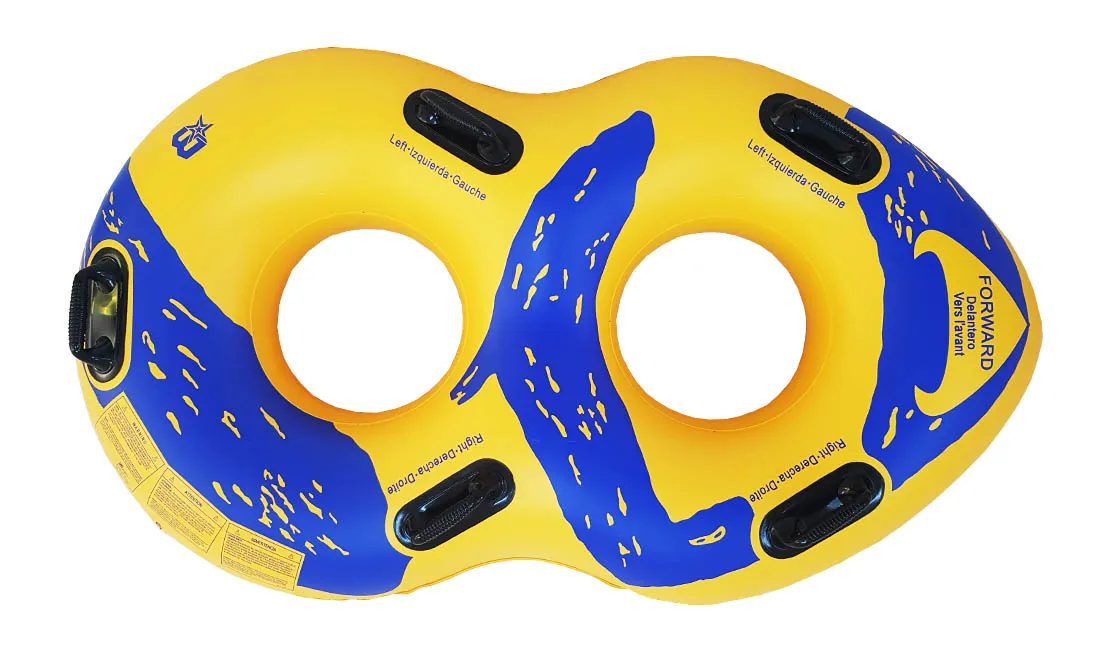 2-person Inflatable Water Skiing Ring River Floating Tubes For Adults