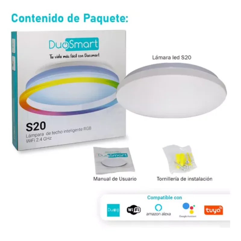 Ceiling Light  WiFi 24W Alexa// Yellow Ceiling Light