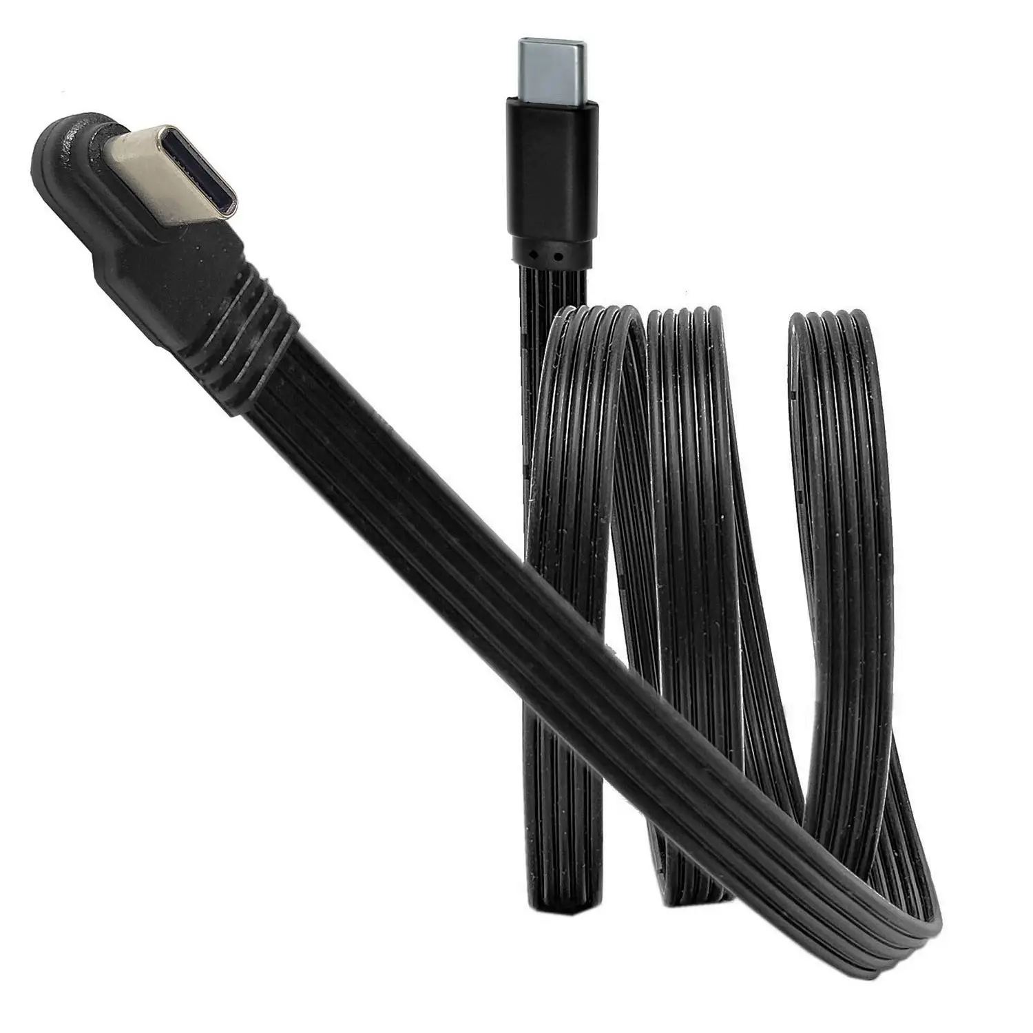 10CM 20CM Flat Elbow USB-C Type C Up/Down 90° Data Load PD Cable Left and Right USB C universal data cable for Android phones
