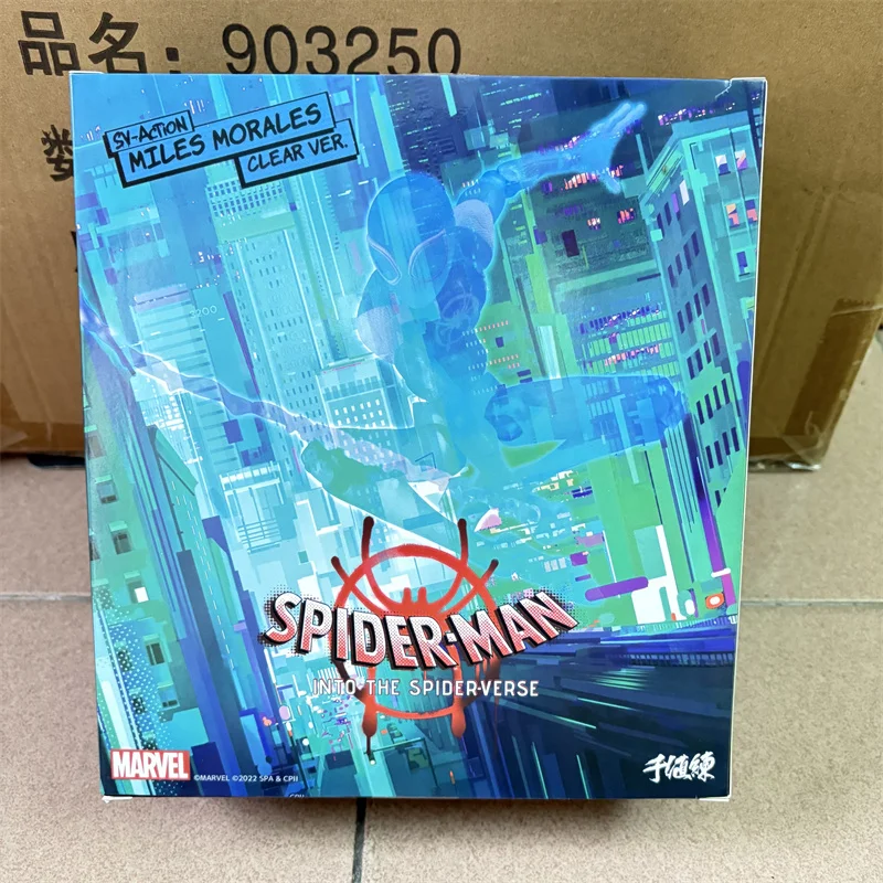 

Miles Morales Figure Anime Invisible Action Spider Man Transparent Miles Spiderman Figuirne Movable Figure Collectible Model Toy