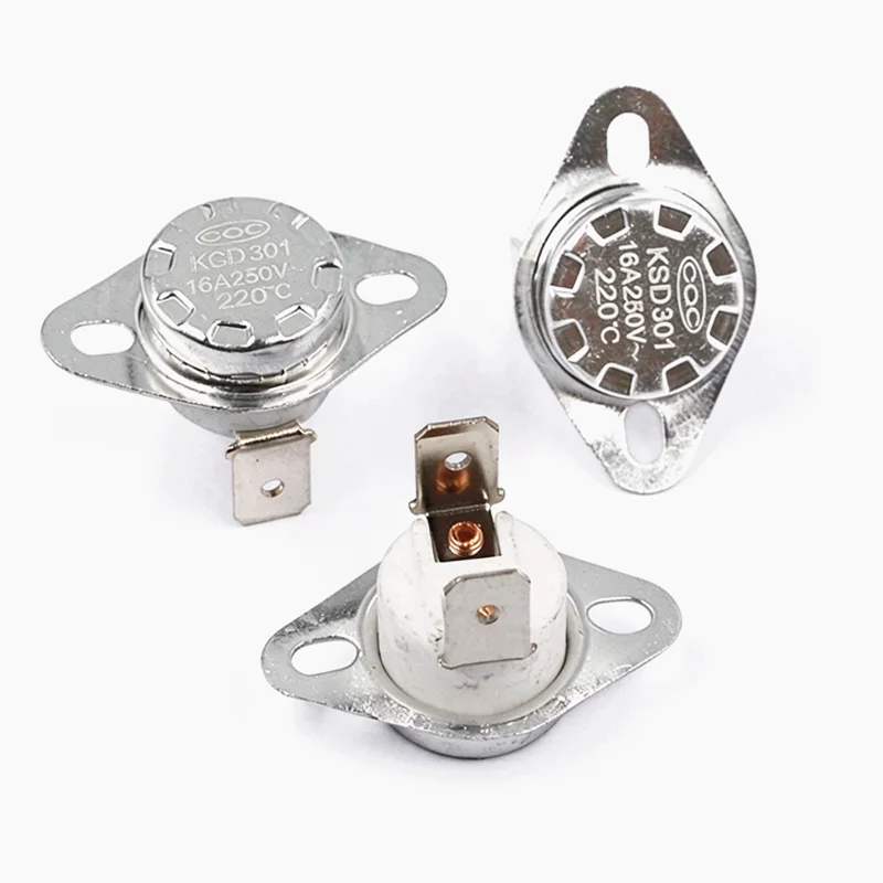 KSD302 16A 250V Ceramic KSD301 Normally Closed Temperature Switch Thermostat 40 45 55 65 75 90 100 110 120 130C