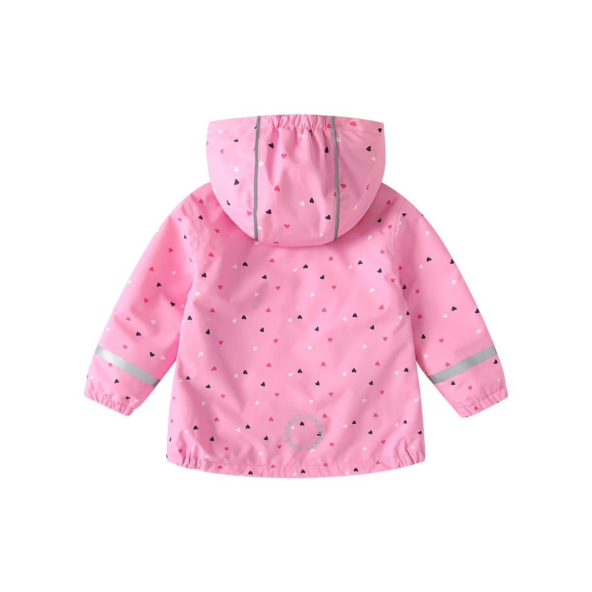 HONEYKING Waterproof Softshell Jacket for Kids Hooded Fleece Outerwear Baby Toddler Rain Coat Children's Clothing for Girls
