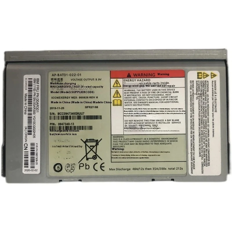 00Ar301 00Ar300 85Y5898 IBM V7000 server battery 24-pin interface 800 watts power test good stock use