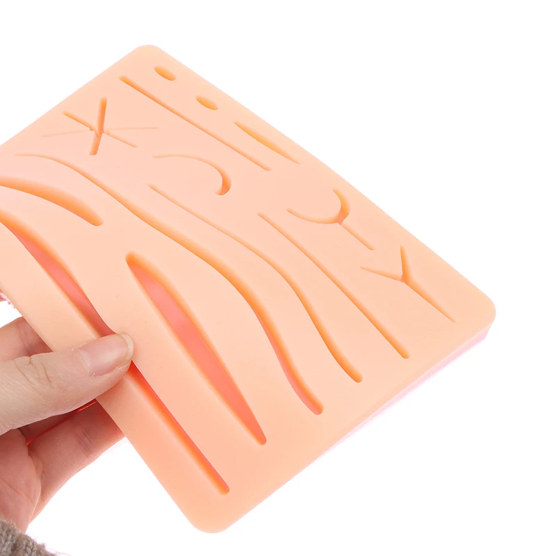 

Reusable Silicone Skin Suture Practice Pad Y-shaped Wound Traumatic Suturing Training Model