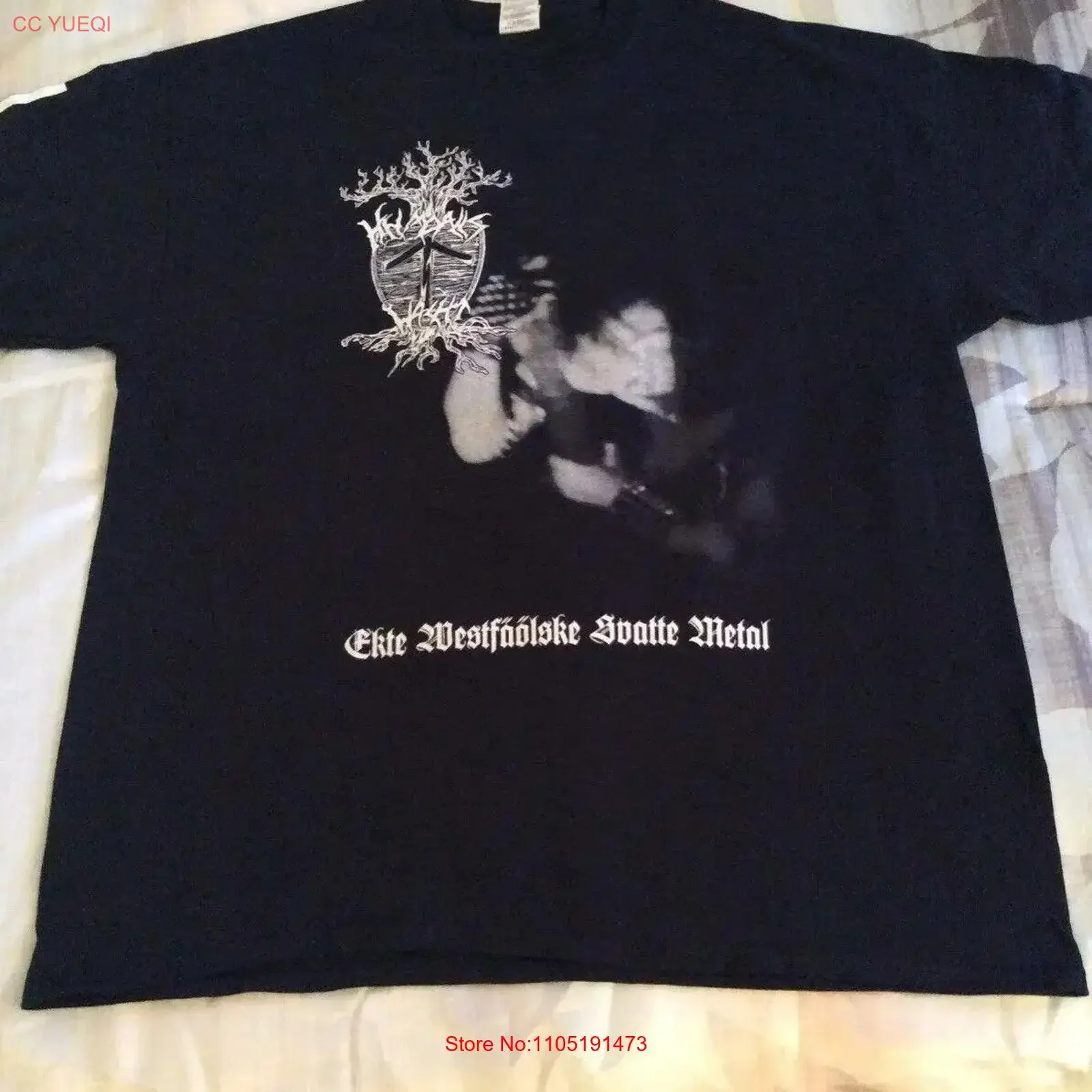HEIMDALLS WACHT Ekte T Shirt XL The Chasm Urgehal Urfaust Inquisition Austere vintage Washed Top For Everyday Wear graphic