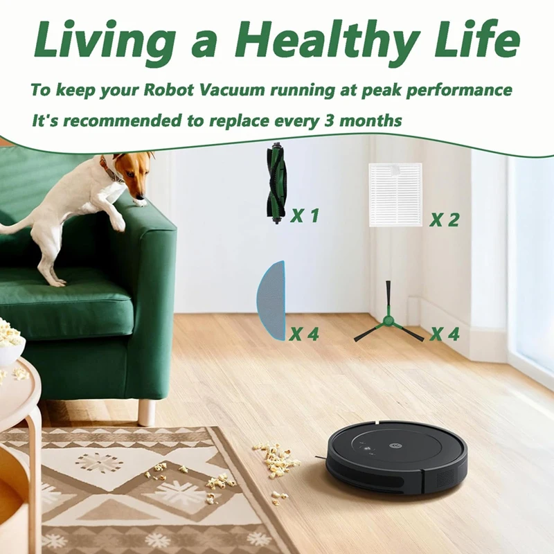 ชุดอุปกรณ์เสริมสําหรับ Irobot Roomba Combo Essential Y0110 Y0112 Y0140 Q0120 เครื่องดูดฝุ่น,แปรงลูกกลิ้ง,แผ่นกรอง HEPA,Mop