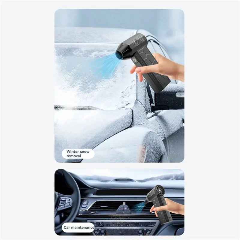 ABSJ-2X Powerful Turbo Fan High-Speed Wind Turbine Blower 130000 RPM 3 Adjustable Speed Air Duster For Car Computer Keyboard