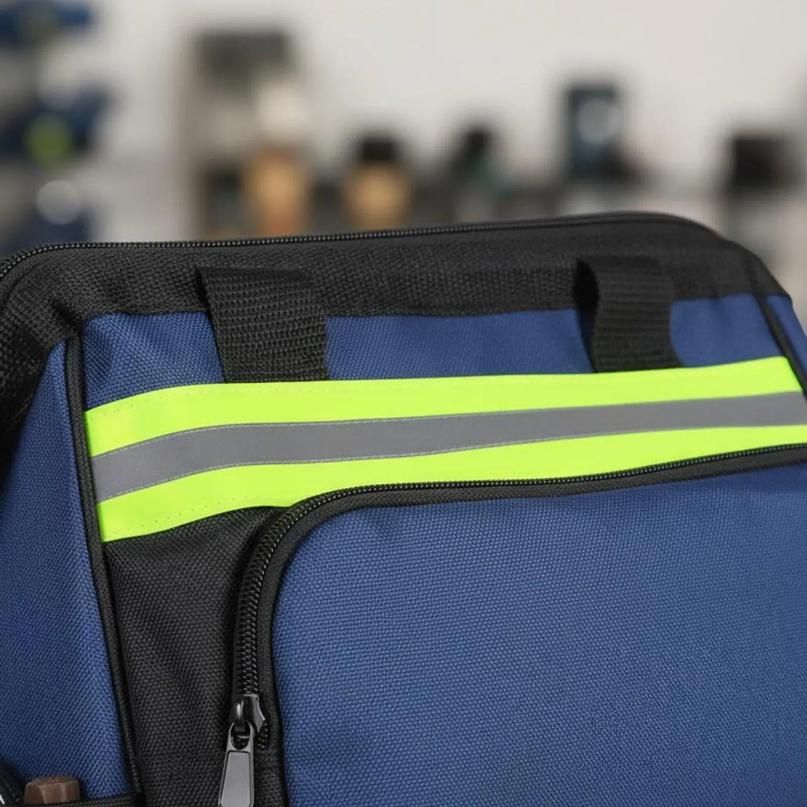 キャンバス製修理用ポーチ、作業工具バッグ、バックパック、プロ仕様の耐久性のあるメカニックツールキャリア、技術者向けポケット収納付き