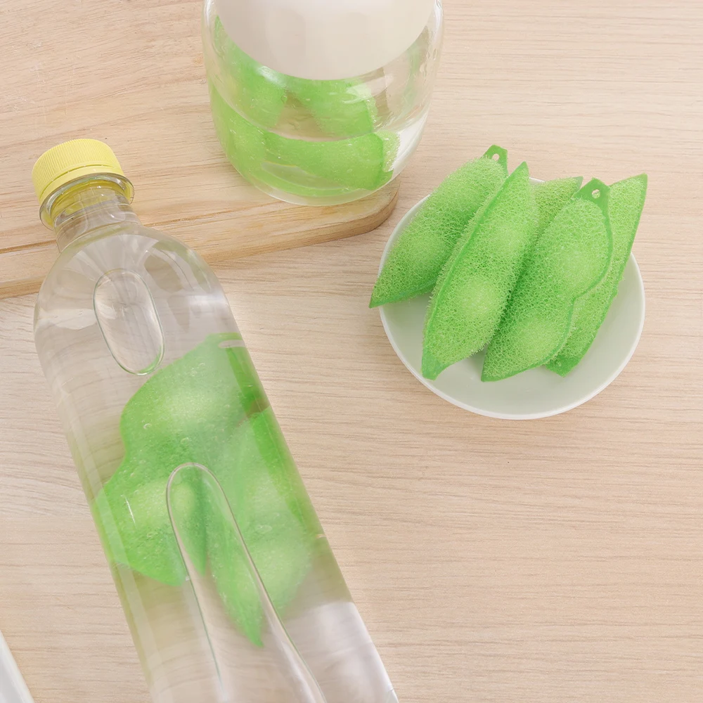 1-10PCS Household Pea Cleaning Sponge Coffee Cup Cleaning Brush Drink Glass Bottle Cleaner Brush Cup Scrubber Kitchen Tools