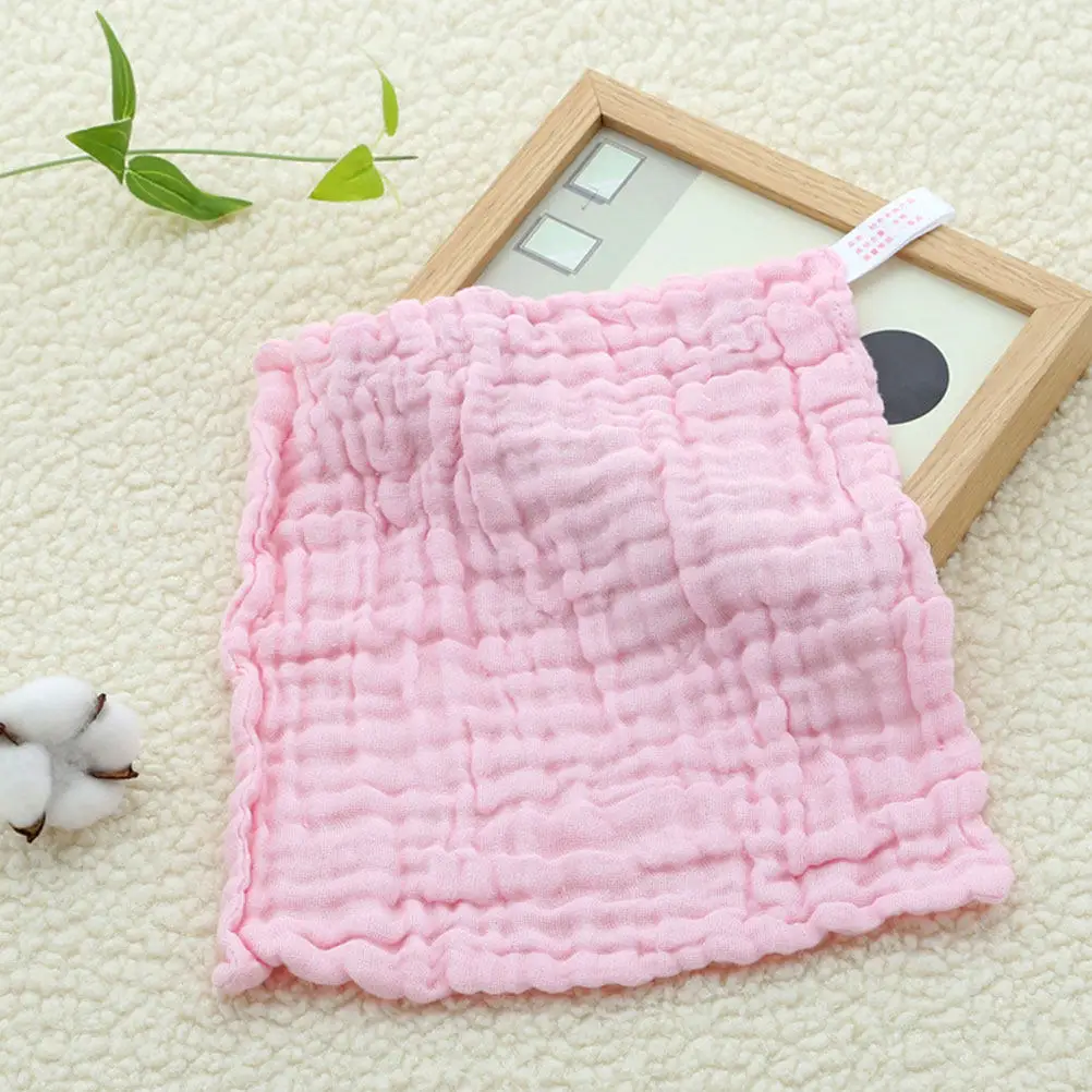 

6Pcs Pure Cotton Baby Washcloths Multifunctional Drool Towel Saliva Bib Burp Cloth Face Hand Towel for Newborn Infants
