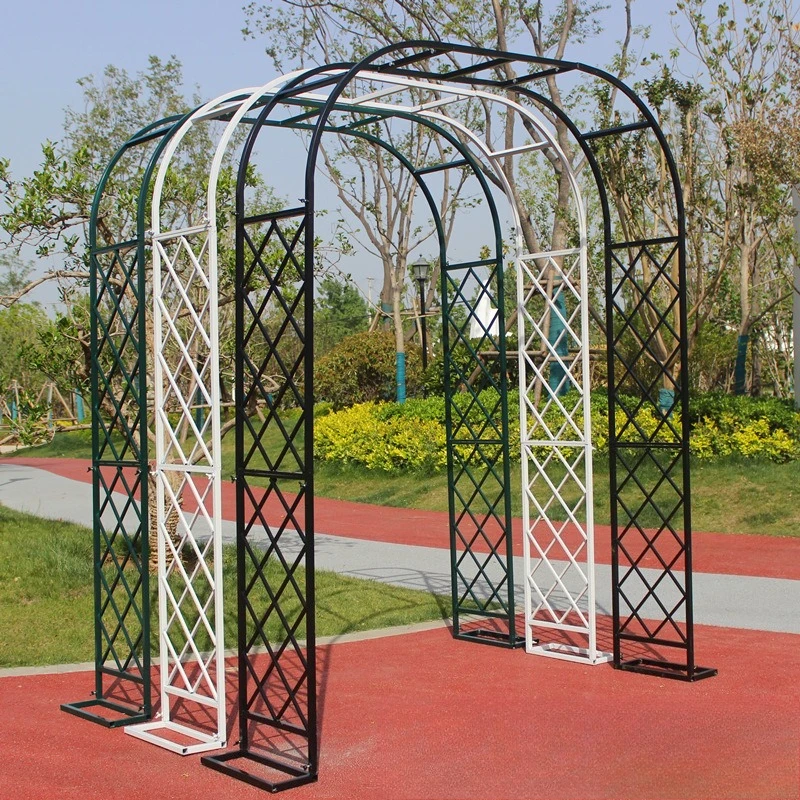 Arch flower stand climbing vine flower wrought iron plant balcony outdoor rose garden courtyard