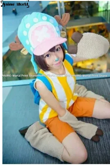 Tony Tony Chopper Cosplay Costume with Hat Cosplay Costume Halloween Carnival Unifroms Custom Made Any Size