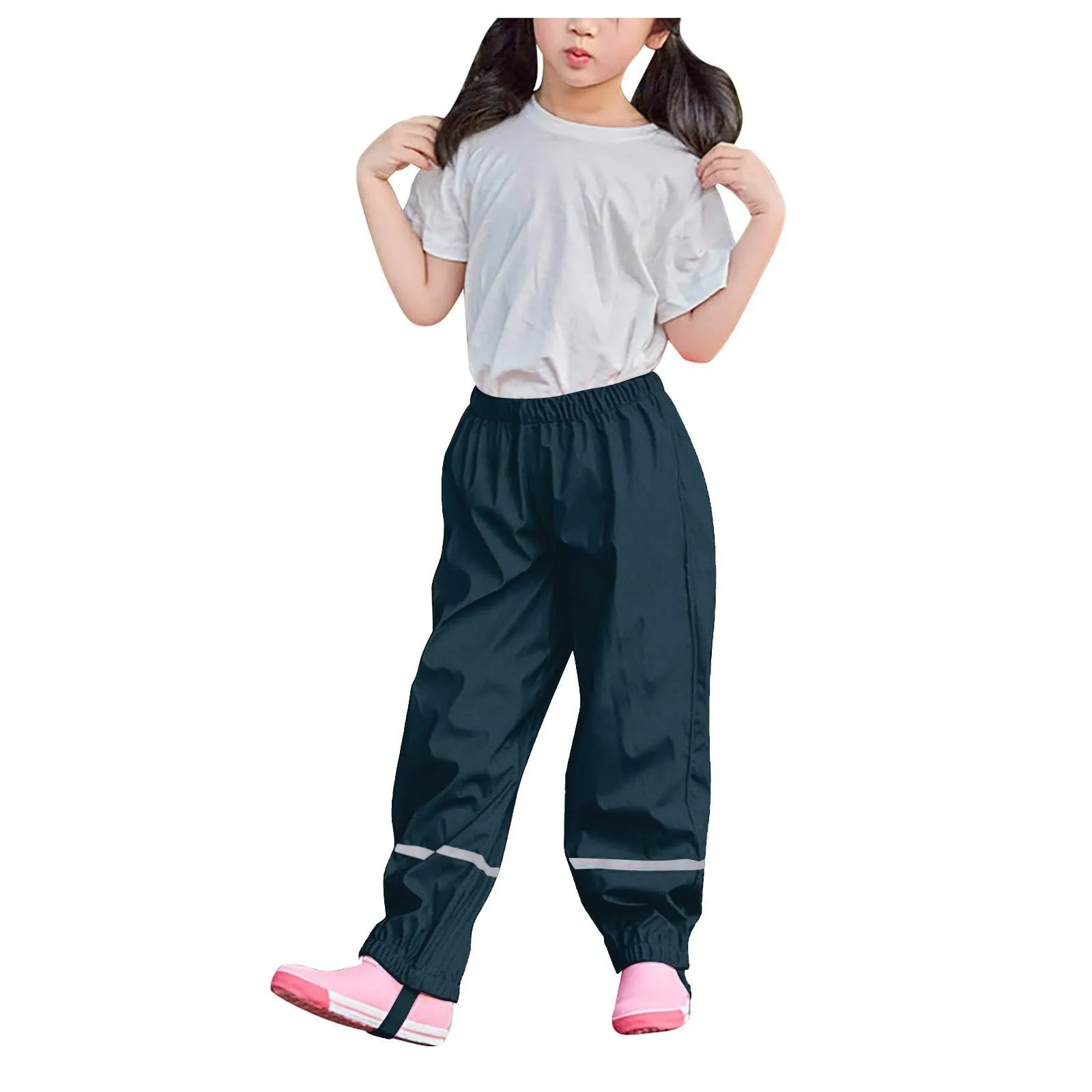 Waterproof Kids Pants Mud Children Thin Windproof Children’s Rain Dungarees Mud Trousers Waterproof Breathable For Girls Boys