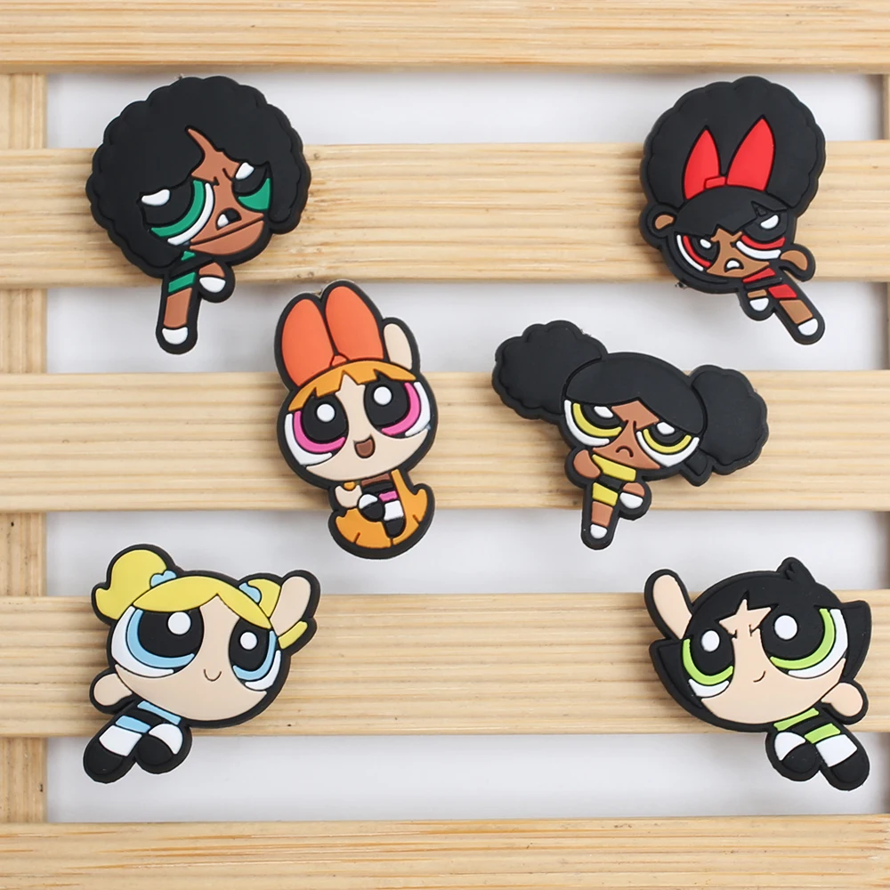 18-100 Stück Potdemiel Cartoon Flying Girl Serie PVC-Schuhzubehör Passend für Loch-Armbänder DIY Schuhdekorationen Schnallen Geschenke – Detail 11