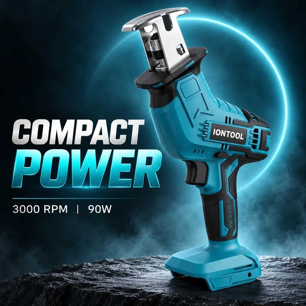 IONTOOL 90W 3000SPM Cordless Saw with Tool-less Blade Change for PVC Pipe Cutting and Home Plumbing Repair Bare Tool