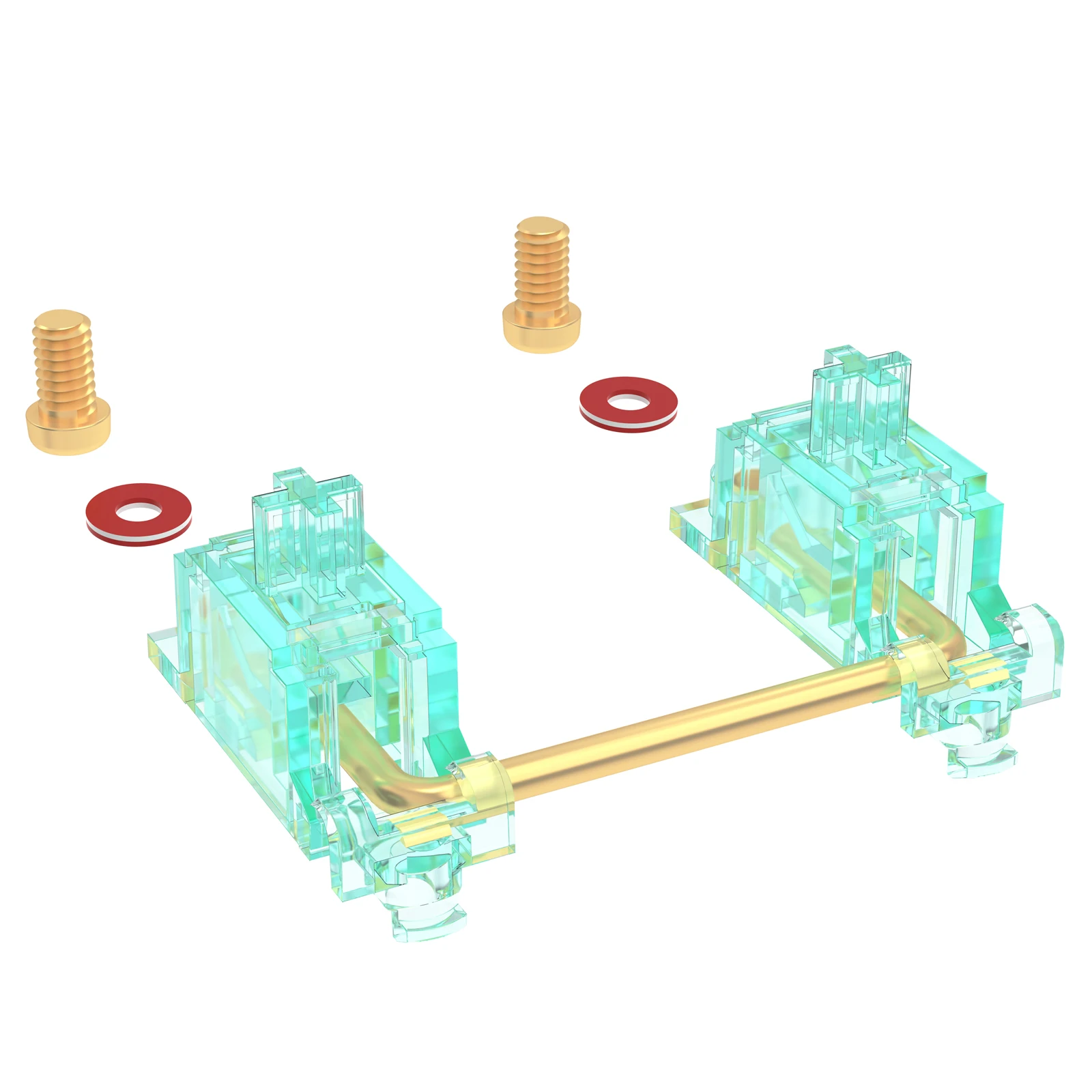 DUROCK Stabilizers V3, PCB Mount Stabilizers Miami Vice Pink Stabilisers Purple Screw in Stabs Teal Blue Keyboard Stabilizers V3