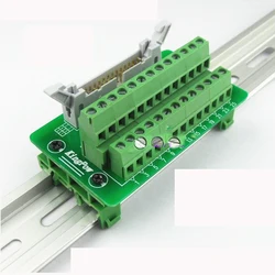 Terminal board IDC26P-B trunk terminal bull Angle transfer terminal PLC conversion board 26-core transfer terminal