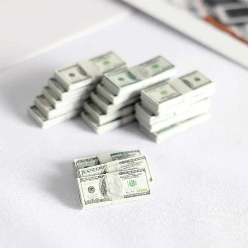 أوراق نقدية لتذكرة الدولار المزيف باليورو ، دعامة دمية ، عملة صغيرة ، نموذج الأوراق النقدية ، الدعائم المصغرة للأطفال ، لعبة الديكور الخيالي ، 10 * *
