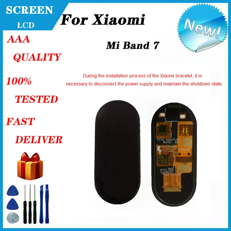 For Xiaomi Mi Band 7 LCD Smart Bracelet Display Screen Touch Screen Assembly