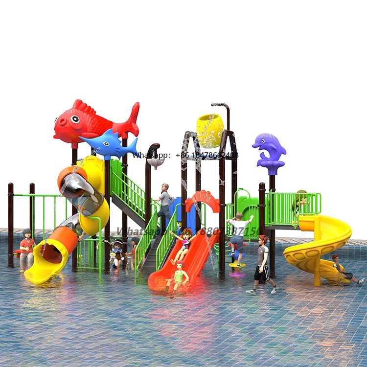 Children Kids Water Park Equipment Plastic Park Aquatic Adult Water Slide Aqua Park Water Outdoor Playground