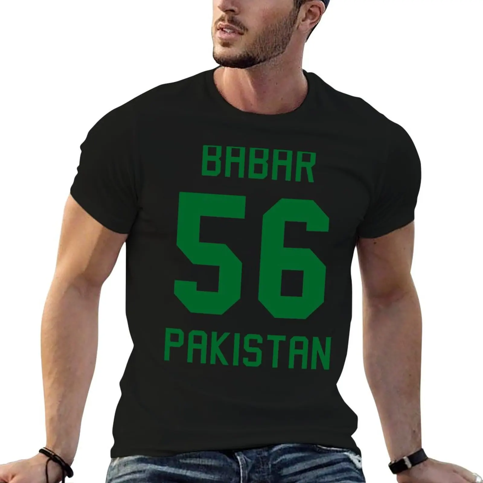 

Babar Azam | 56 | Pakistan Cricket Jersey T-Shirt man t shirts high quality luxury brand man t shirts for men T-Shirt