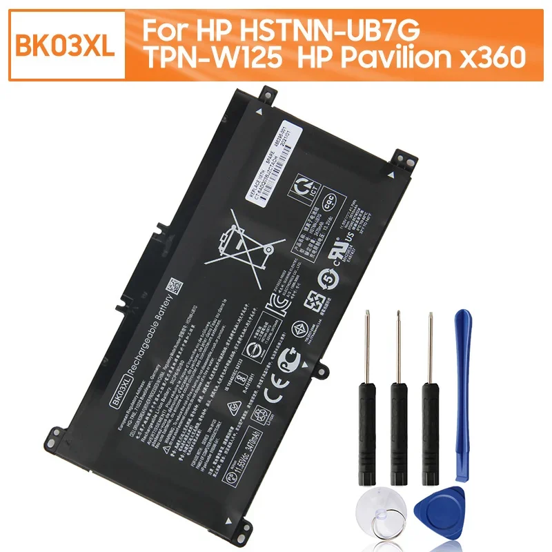 Original Replacement Battery BK03XL For HP Pavilion x360 14-BA 14M-BA HSTNN-UB7G HSTNN-LB7S 916811-855 With Free Tools