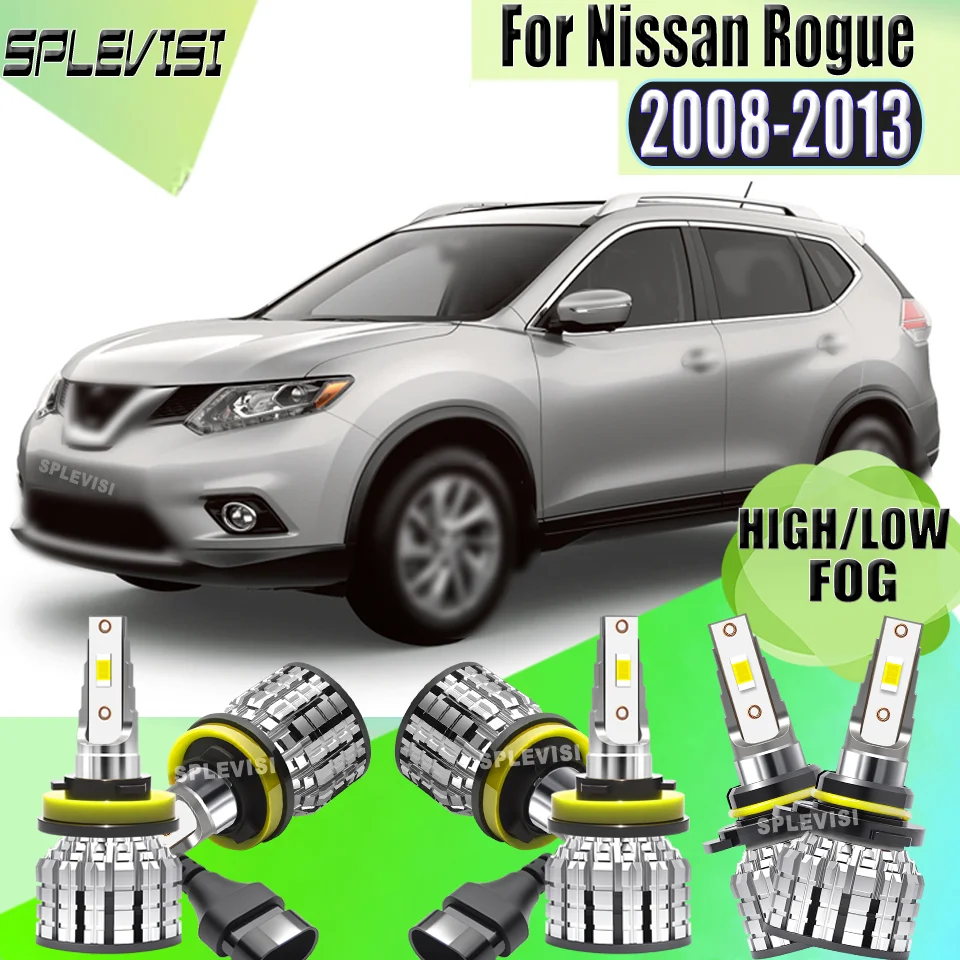 

Высококачественные автомобильные светодиодные фары SPLEVISI, противотуманные фары дальнего и ближнего света, противотуманные фары для Nissan Rogue 2008, 2009, 2010, 2011, 2012, 2013